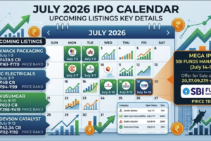 Upcoming IPO in July 2026 Calendar: Key Listing Dates, Prices & Sizes
